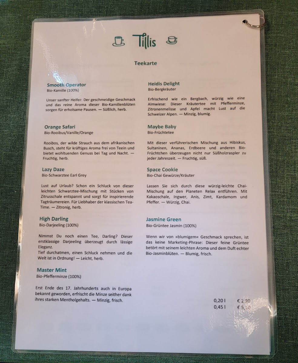 Menu Tillis Spielecafé-5